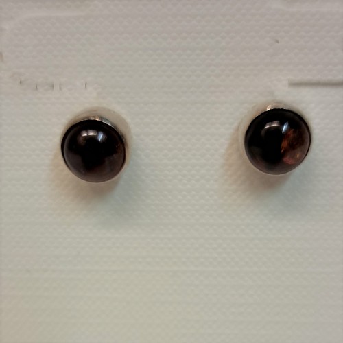 HWG-23100 Earrings Studs, Rum Amber, Posts $33 at Hunter Wolff Gallery